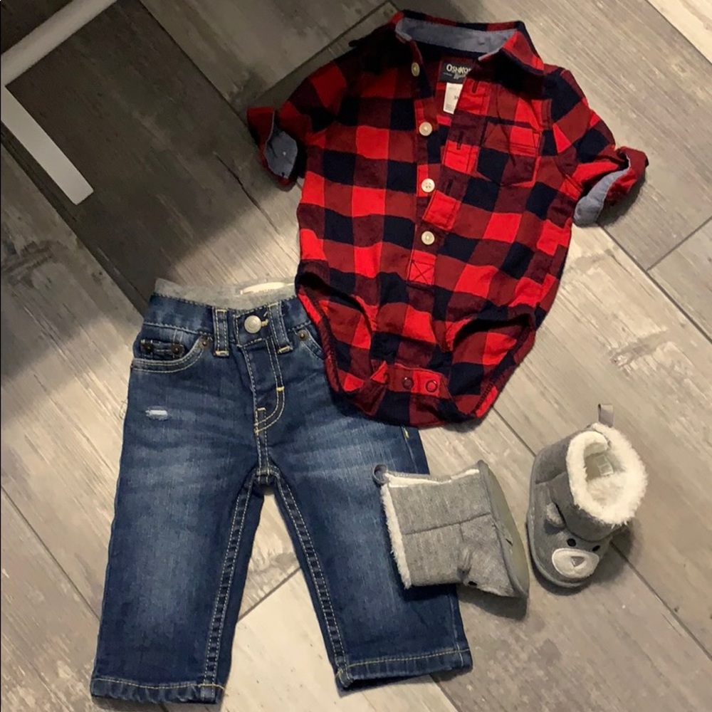 Baby boy Levi jean set